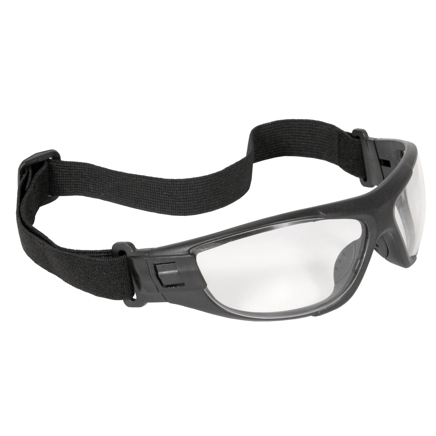 Cuatro™ 4-in-1 Foam Lined Eyewear - Black Frame - Clear Anti-Fog Lens - Anti-Fog Lens